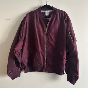 Dark Mauve Pink/Victoria’s Secret Bomber Jacket